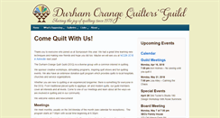Desktop Screenshot of durhamorangequilters.org